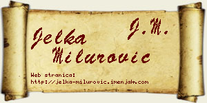 Jelka Milurović vizit kartica